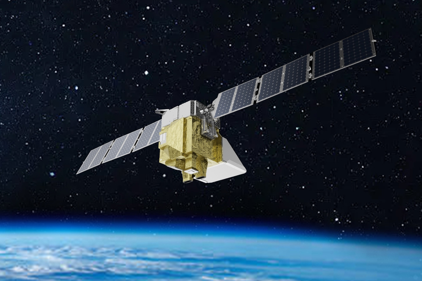 Going to space for a global view Illustration of MethaneSAT.
